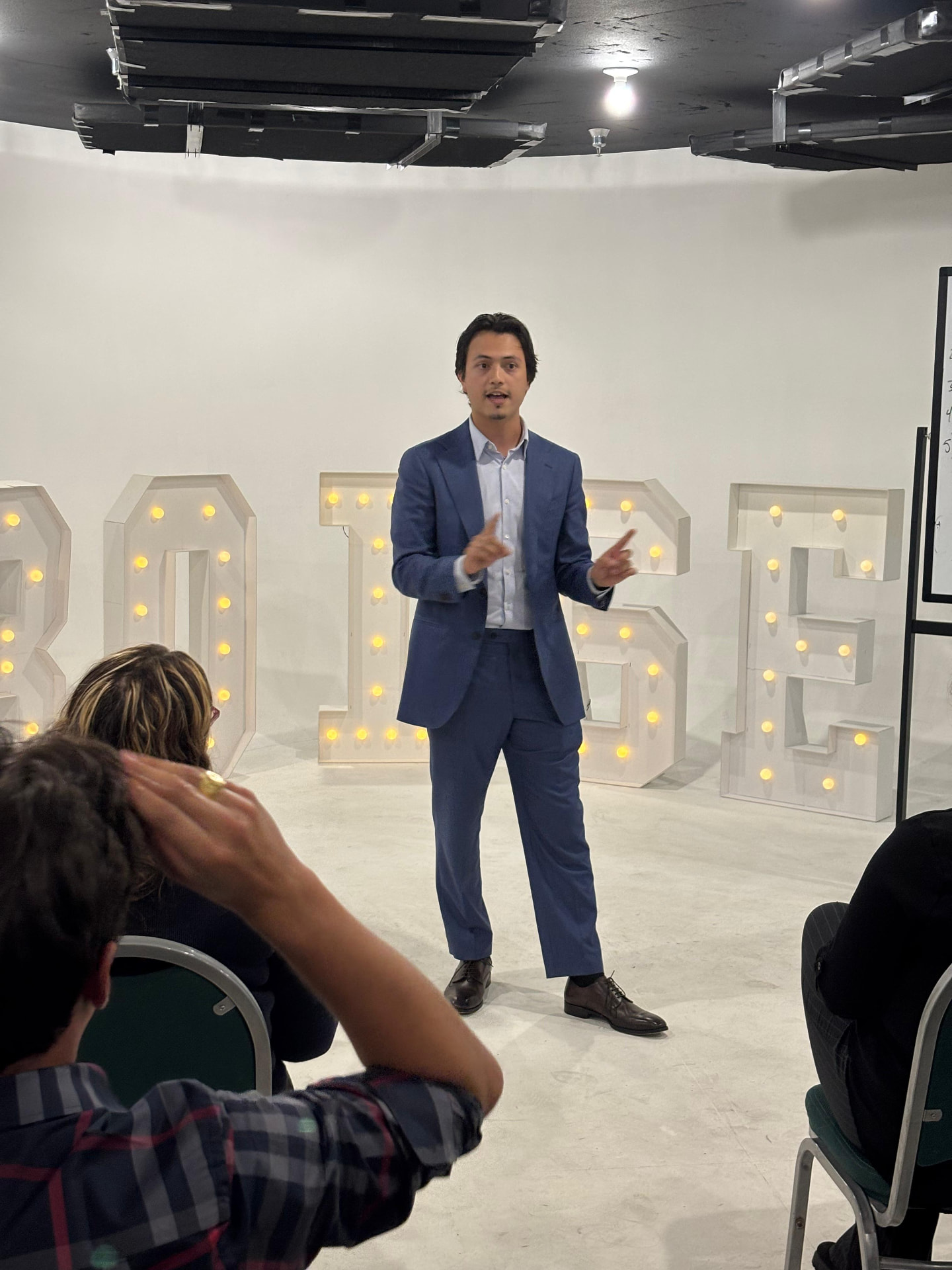 A ZG leader presenting to the team at a regional development event