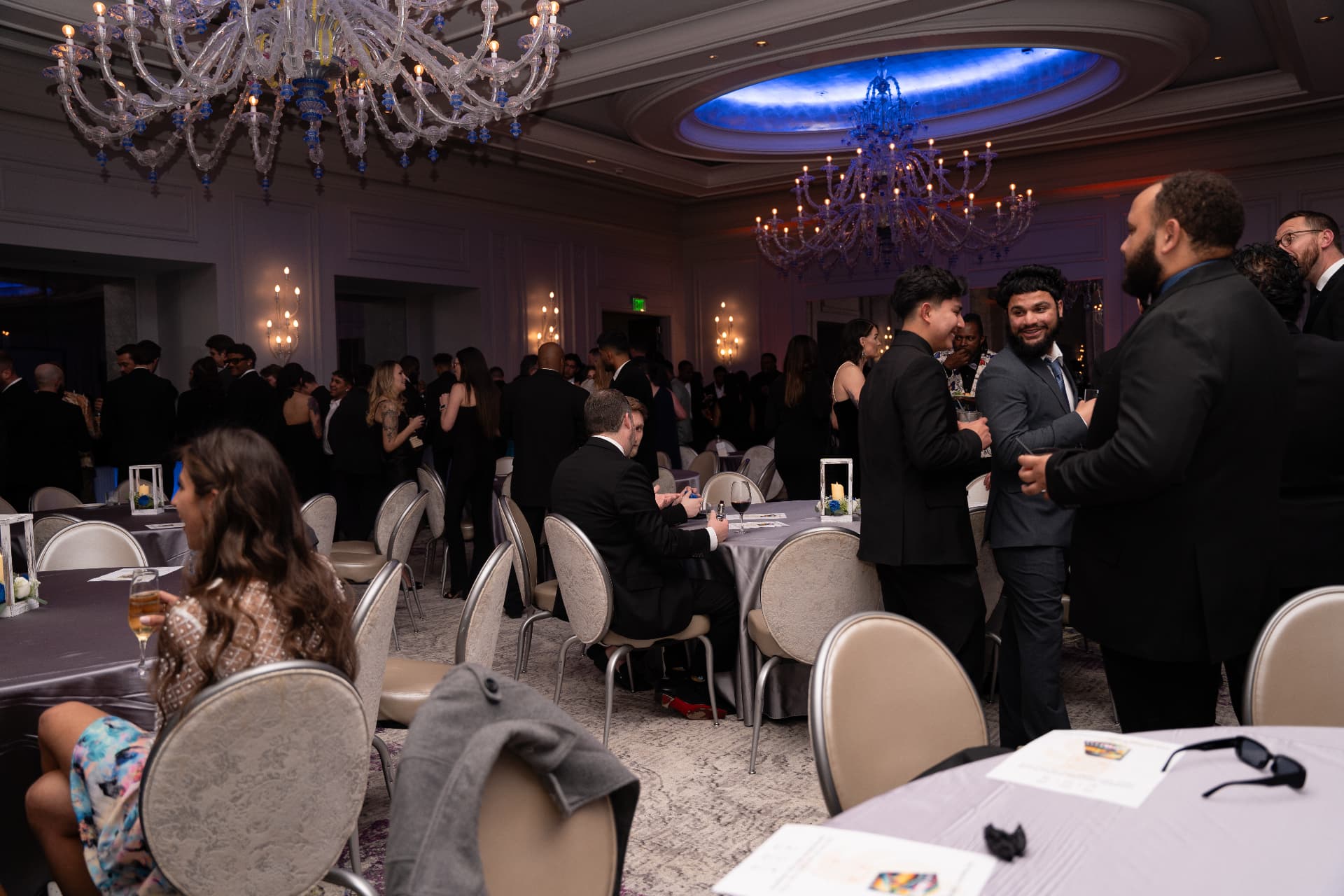 The ballroom during the annual awards gala